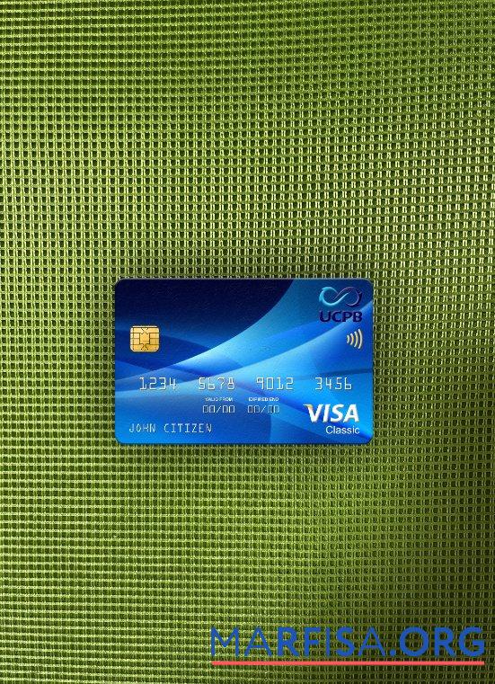 Realistic Philippines The United Coconut Planters Bank (UCPB) visa classic card photolook front template